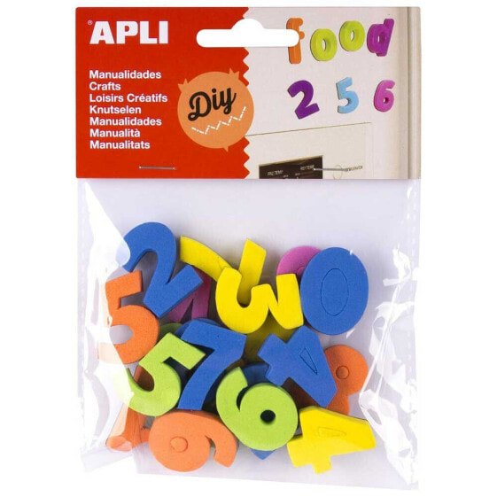 APLI Numbers Magnetic Whiteboard Magnet 5 Units