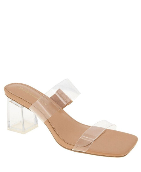 Women's Lekko Vinyl Block-Heel Sandals