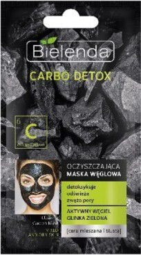 Маска для лица очищающая Bielenda Carbo Detox для смешанной и жирной кожи 8г