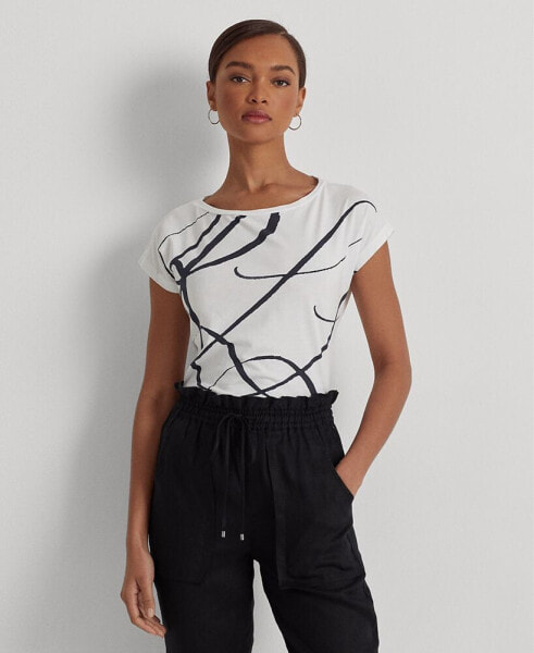 Топ Ralph Lauren Print Jersey Femme