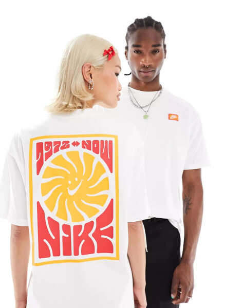 Nike festival backprint t-shirt in white