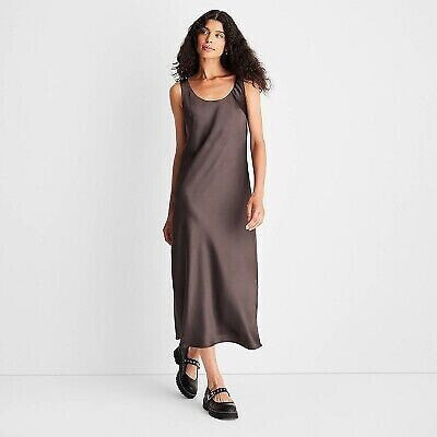 Women's Scoop Neck Strappy Midi Slip Dress - Future Collective with Reese