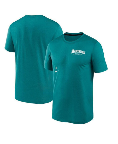 Men's Aqua Seattle Mariners Authentic Collection Early Work Tri-Blend Performance T-Shirt