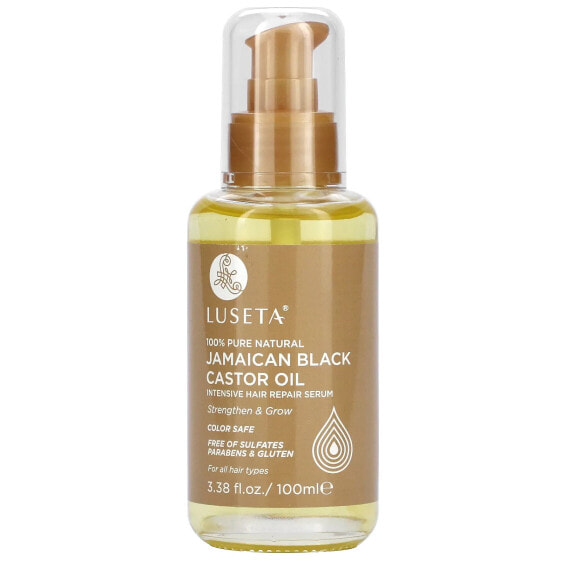 Luseta Beauty, Ямайское черное касторовое масло, интенсивная сыворотка для волос, 100 мл (3,38 жидк. Унции)