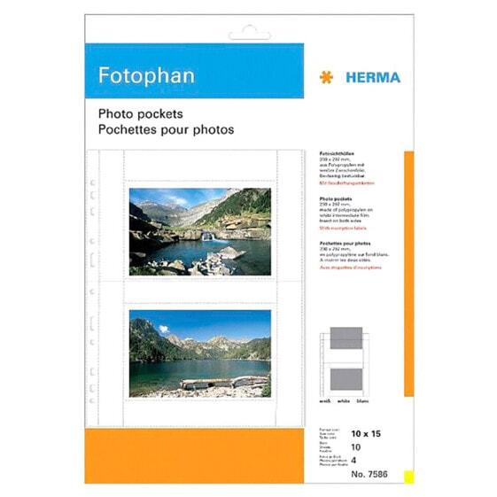 HERMA Fotophan 10x15 10 Sheets Sheath