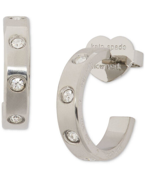 Серьги kate spade new york Small Pavé Huggie Hoop