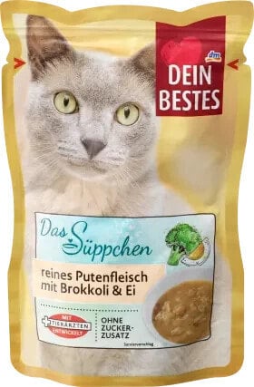 Nassfutter Katze Suppe mit Pute, Brokkoli & Ei, das Süppchen, 40 g