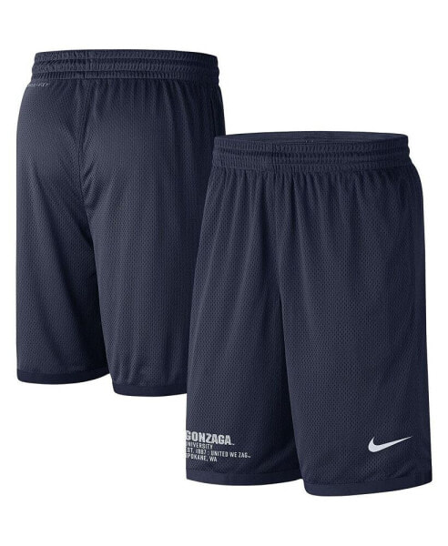 Men's Navy Gonzaga Bulldogs Performance Mesh Shorts