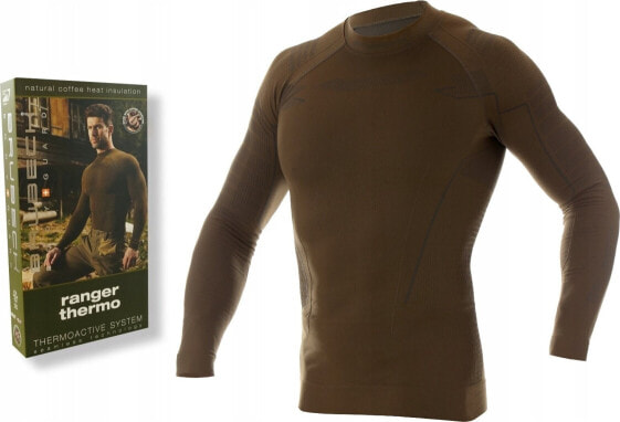 Brubeck LS14860 Bluza męska Ranger Thermo khaki XXL