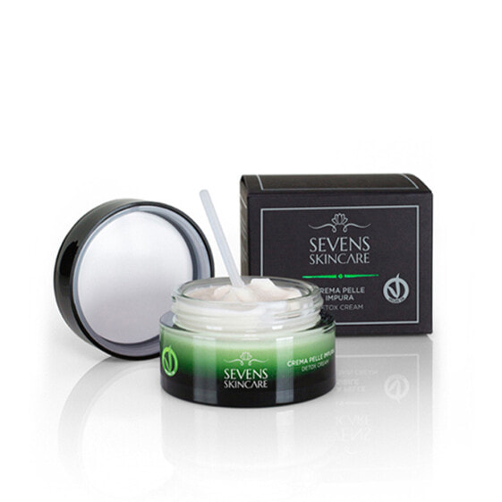  Крем с кислотами Sevens Skincare Detox Cream с эффектом детокса и себорегуляции для комбинированной и жирной кожи 50 мл