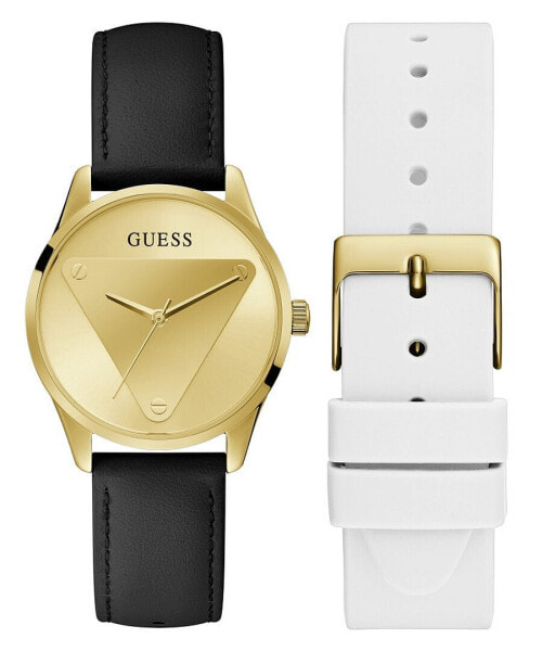 Наручные часы Guess Damen 36 мм черные, золотые GW0642L1