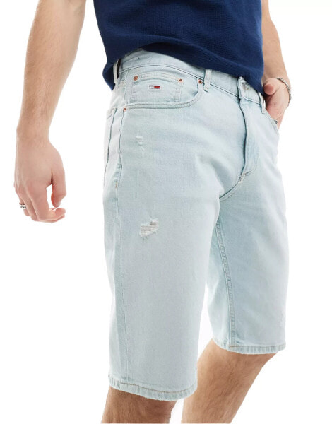 Tommy Jeans – Ryan – Shorts in heller Waschung