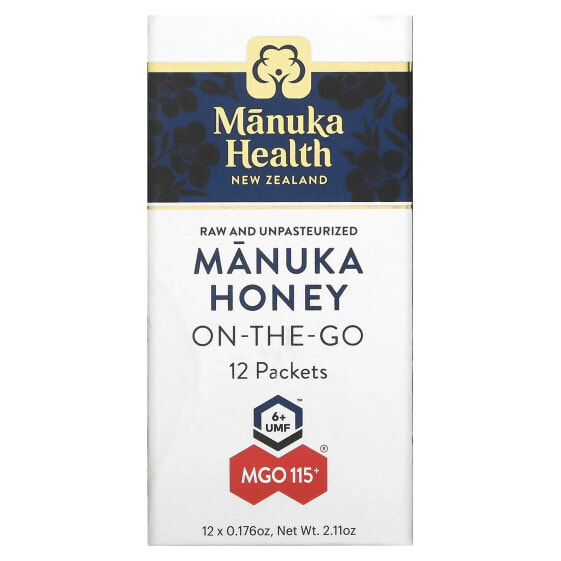 Manuka Honey On-The-Go, UMF 6+, MGO 115+, 12 Packets, 0.176 oz (5 g) Each