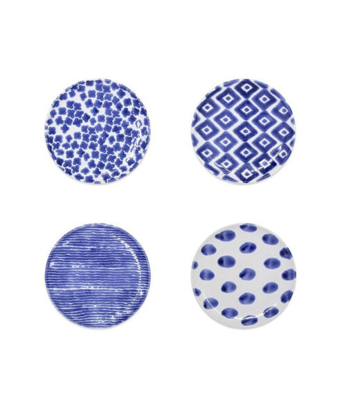 Santorini Assorted Cocktail Plates - Set of 4