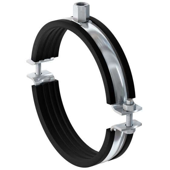 fischer FRSM - Pipe clamp - Steel - Black,Stainless steel - 188 - 194 mm - 278 mm - 230 mm