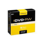 Intenso DVD-RW 4.7GB, 4x, DVD-RW, 120 mm, Slimcase, 10 pc(s), 4.7 GB
