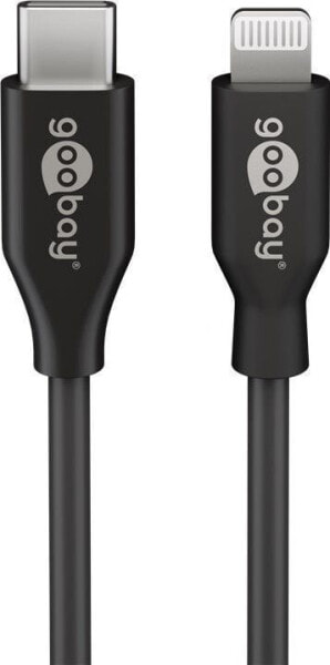 Wentronic 39447 - 2 m - Lightning - USB C - Male - Male - Black