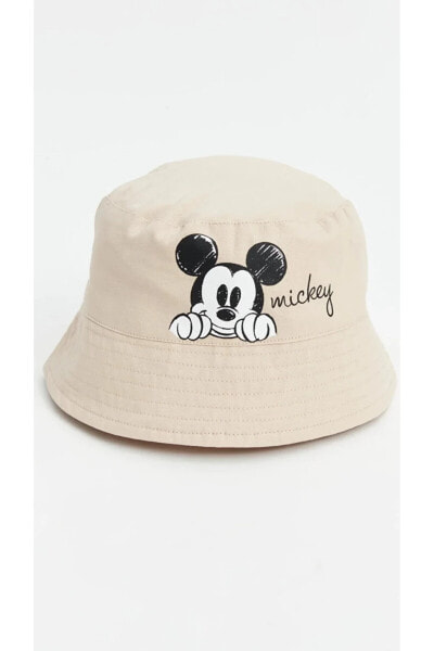 LCW baby Mickey Mouse Baskılı Erkek Bebek Bucket Şapka