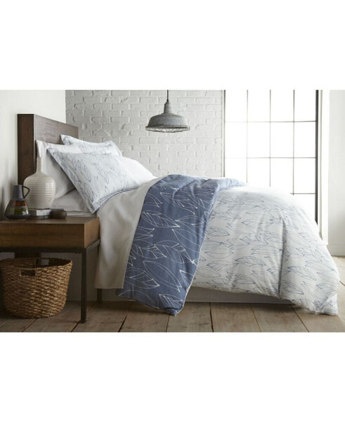 Modern Foliage Ultra Soft Duvet Cover and Sham Set, Twin