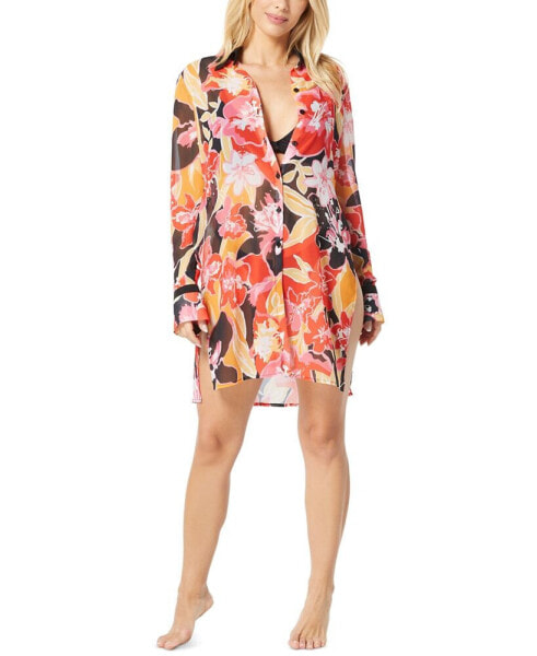 Women's Side-Split Cover-Up Shirt