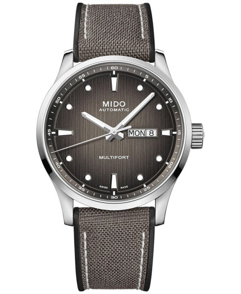 Часы Mido Multifort Gray Textile 42mm
