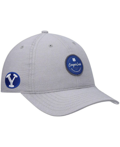 Men's Gray BYU Cougars Oxford Circle Adjustable Hat