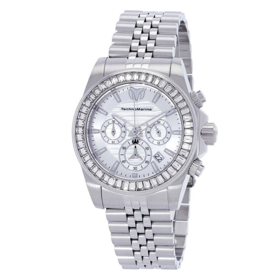 Часы TechnoMarine Manta   GMT Crystal White Dial Men's Watch