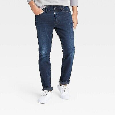 Men's Skinny Fit Jeans - Goodfellow & Co Dark Blue 30x30