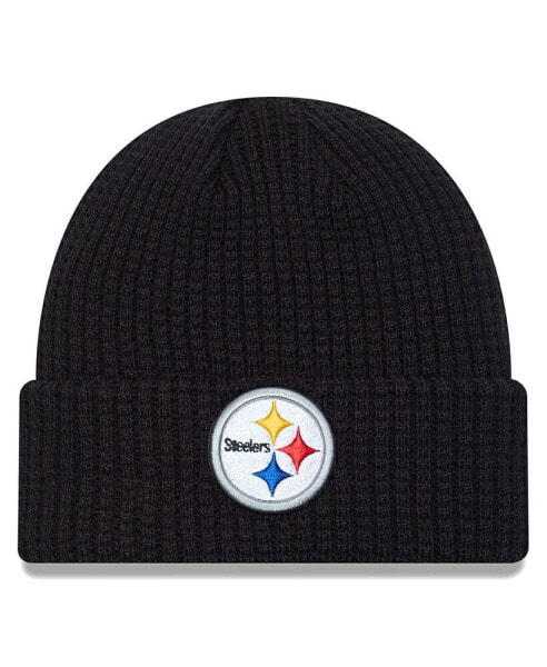 Men's Black Pittsburgh Steelers Prime Cuffed Knit Hat