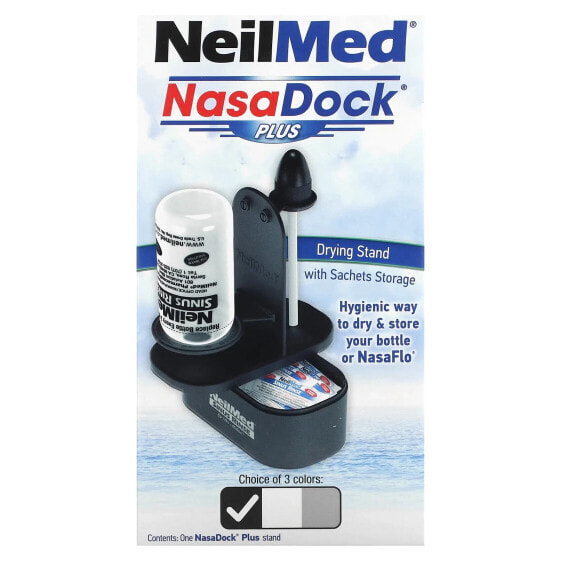 NeilMed, NasaDock Plus, подставка для саше, черная, 1 подставка