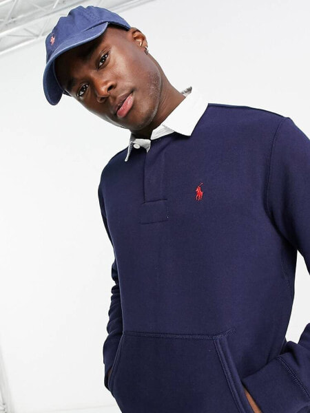 Polo Ralph Lauren icon logo rugby sweatshirt in navy