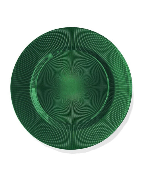 Тарелка для зарядки American Atelier Sunray Glass Charger Plate