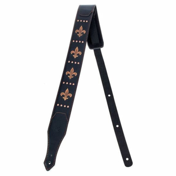 Minotaur Fleur de Lis Guitar Strap BK