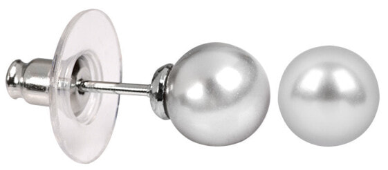 Modern pearl earrings Pearl Light Gray