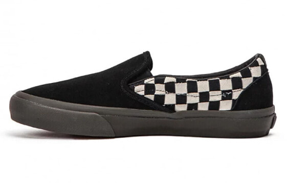 Taka Hayashi x Vans Slip-On LX 棋盘格 绒面革 黑白 / Кроссовки Vans Taka Hayashi VN0A3ZCNURB1