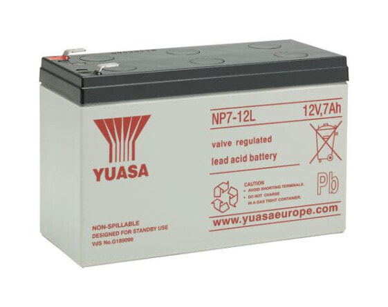 Аккумулятор Yuasa Battery Yuasa NP7-12L - Sealed Lead Acid (VRLA) 12V 7000 mAh 1 шт - 2.2 кг - 65 мм