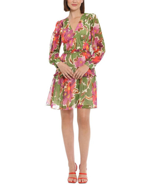 Платье Donna Morgan с принтом цветов