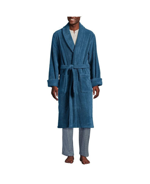 Big & Tall Calf Length Turkish Terry Robe