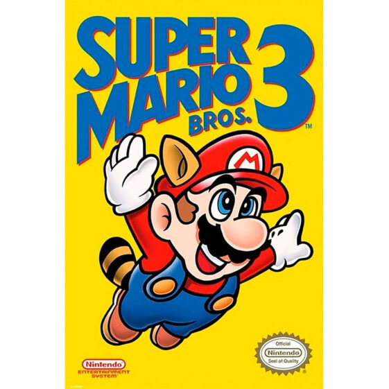 Постер Nintendo Super Mario Bros 3 для дома, бренд NINTENDO MERCHANDISING