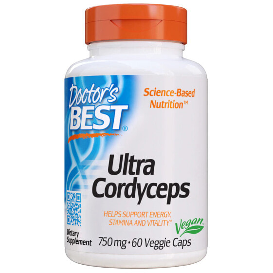 Травы и натуральные средства Doctor's Best Ultra Cordyceps 750 мг 60 капсул