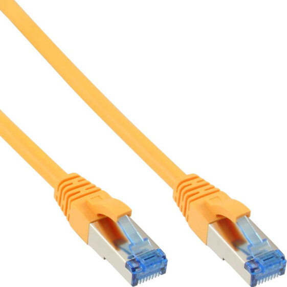 InLine Patch Cable S/FTP PiMF Cat.6A halogen free 500MHz yellow 15m