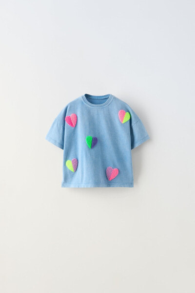 Neon hearts t-shirt