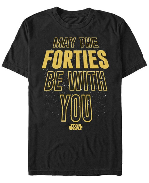 Men's Forties Be with You Short Sleeve Crew T-shirt