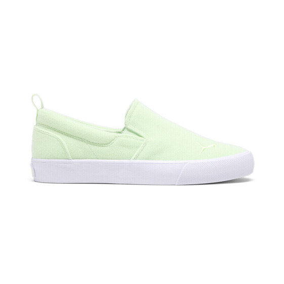 Puma Bari Comfort Slip On Womens Green Sneakers Casual Shoes 39378504