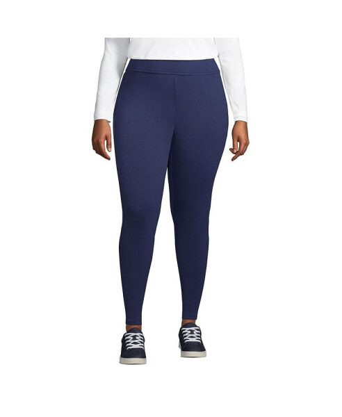 Леггинсы с карманами Lands' End High Rise Serious Sweats Plus Size