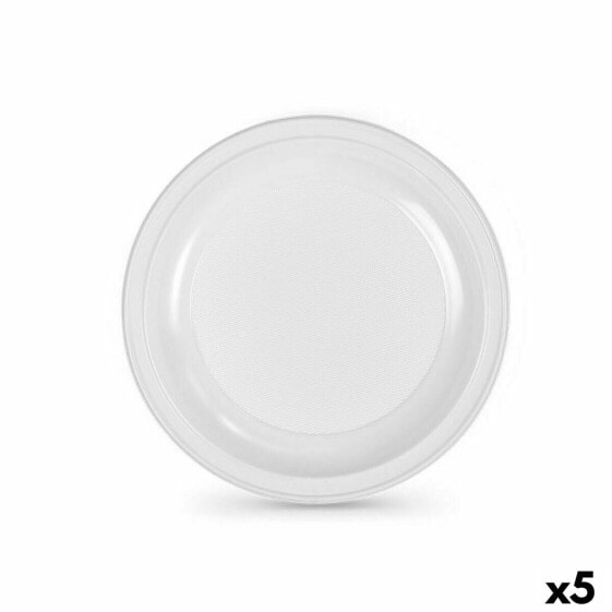 Set of reusable plates Algon White Plastic 25 x 25 x 1,5 cm (36 Units)