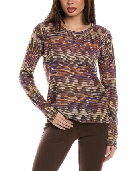M Missoni Wool-Blend Sweater Women's Purple L