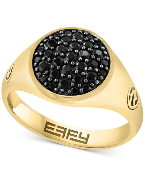 Кольцо EFFY Men's Black Spinel Cluster