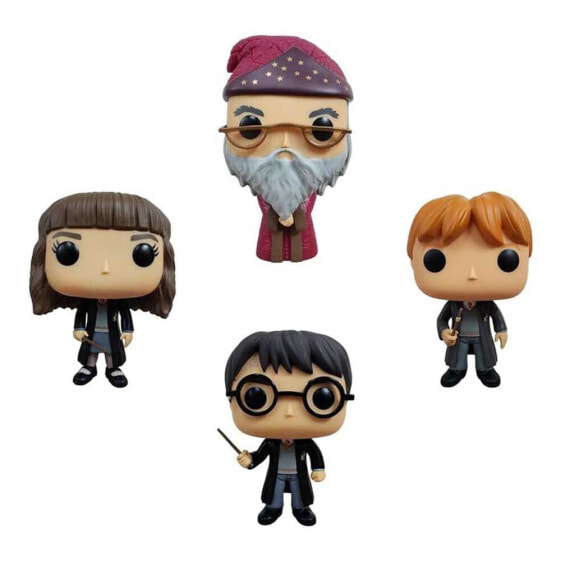FUNKO POP Harry Potter Pack 4 Figuras Harry Hermione Dumbledore Ron