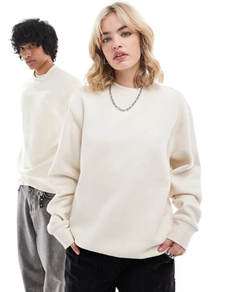 Dickies summerdale premium oversized sweatshirt in off white